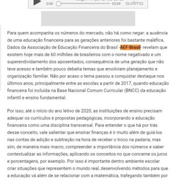 A importância da educação financeira na infância – Correio da Bahia (On-line)