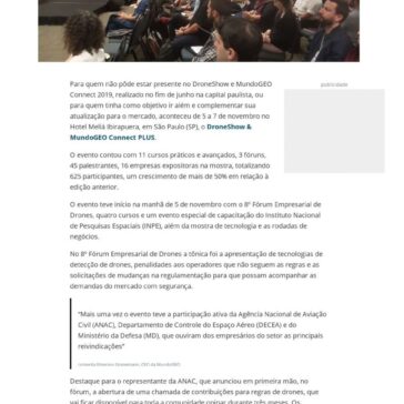 DroneShow e MundoGEO Connect PLUS surpreendem com mais de 600 participantes – Mundo Geo