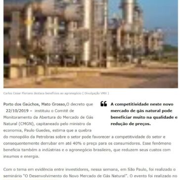 Redução no preço do Gás Natural favorece agronegócio, indústria e consumidores – Aviação Brasil