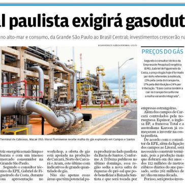 Pré-sal paulista exigirá gasodutos – A Tribuna