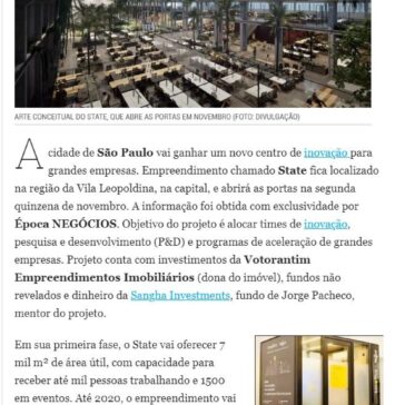 São Paulo ganha novo centro de inovação para grandes empresas – Época Negócios (Online)