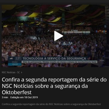 Confira a segunda reportagem da série do NSC Notícias sobre a segurança da Oktoberfest – Globo Play