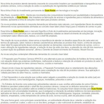 Duas Rodas lança soluções para indústria de carnes – Gastromania