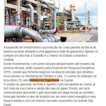 Pré-sal paulista exigirá gasodutos – Central de Notícias