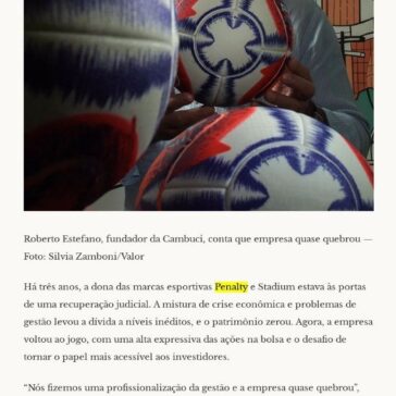 Dona da Penalty faz ajustes e reduz dívida – Valor Econômico – Clipping Midialink