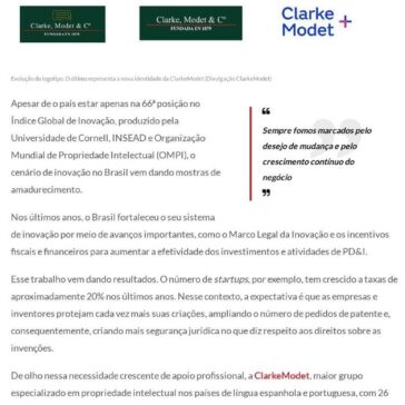 Empresa global aposta em reposicionamento de marca para crescer no mercado brasileiro de propriedade intelectual – Negócios em Foco