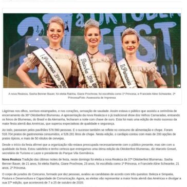 36ª Oktoberfest Blumenau chega ao fim superando expectativas- Bom Dia SC