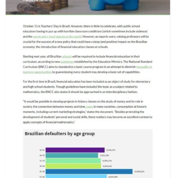 Brazil puts nancial education on curriculum hoping for economic gain – The Brazilian Report