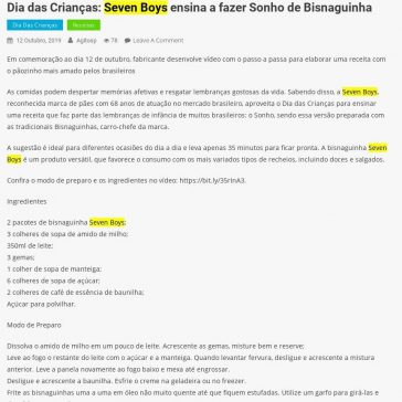 Dia das Crianças: Seven Boys ensina a fazer Sonho de Bisnaguinha – Agito SP
