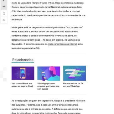 Veja como interfone do condomínio de Bolsonaro repassa chamada para celular- UOL