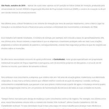 ClarkeModet completa 140 anos, e quer crescer no mercado brasileiro – Anpei