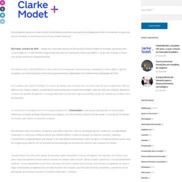 ClarkeModet completa 140 anos, e quer crescer no mercado brasileiro – Anpei