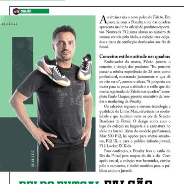 Rei do Futsal falcão lança coleção- Revista Sports 365