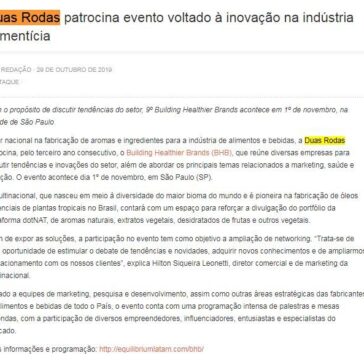 Duas Rodas patrocina evento voltado à inovação na indústria alimentícia – Revista IT