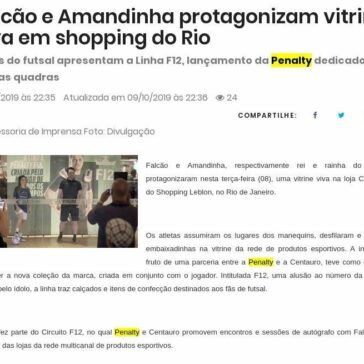 Falcão e Amandinha protagonizam vitrine viva em shopping do Rio – JE Online