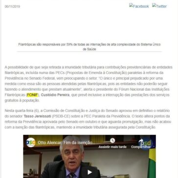 Fim da isenção tributária ameaça entidades filantrópicas – Portal PSD