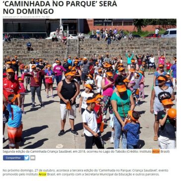 TERCEIRA EDIÇÃO DA ‘CAMINHADA NO PARQUE’ SERÁ NO DOMINGO – Bragança Jornal Diário Online