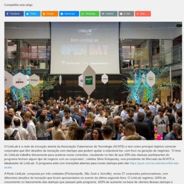 Startups conectadas ao LinkLab crescem 118% em faturamento, programa está com inscrições abertas – Lithoral News