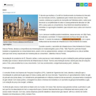 Redução no preço do Gás Natural favorece agronegócio, indústria e consumidores – Cidade no Ar