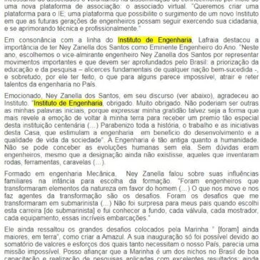 VA Ney Zanella – Discurso como Eminente Engenheiro de 2019 – Defesa net
