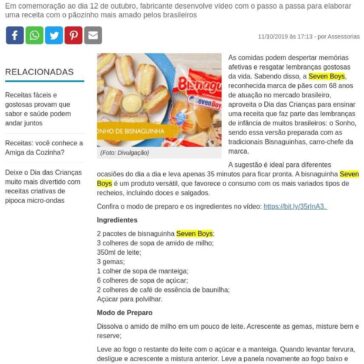Dia das Crianças: Seven Boys ensina a fazer Sonho de Bisnaguinha –  Diário dos Campos