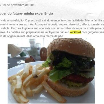 Hambúrguer do futuro- minha experiência – Lar Encantado
