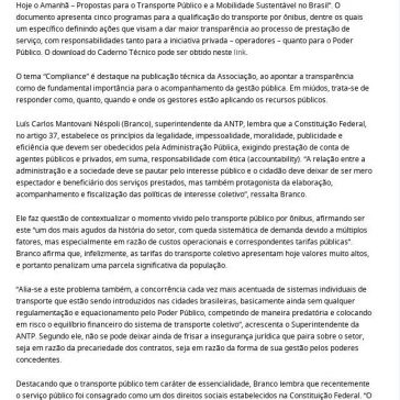 Evento do SPUrbanuss discutirá Compliance nas empresas de transporte coletivo – NTU