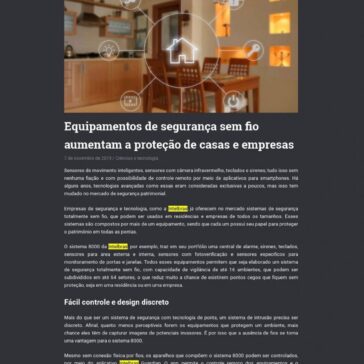 Equipamentos de segurança sem fio aumentam a proteção de casas e empresas – Só Notícias Boas