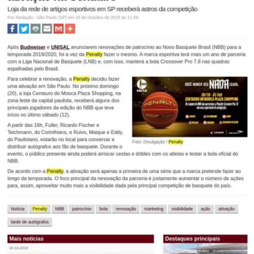 Penalty renova com NBB e celebrará com ativação na Centauro- Máquina do Esporte