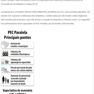 PEC Paralela vai ampliar alcance da reforma da Previdência – Zero um Informa