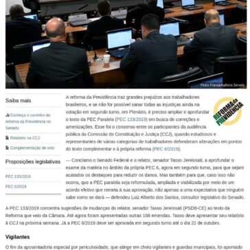 Previdência: debatedores pedem ampliação da PEC Paralela para impedir vácuo jurídico e amenizar reforma – Senado Notícias