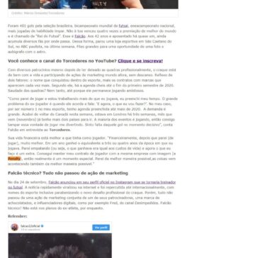 Falcão detona má gestão do futsal brasileiro: “Não há gestores, ninguém faz crescer” – Torcedores.com