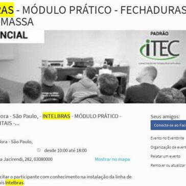 INTELBRAS – MÓDULO PRÁTICO – FECHADURAS DIGITAIS – Evento.br.com