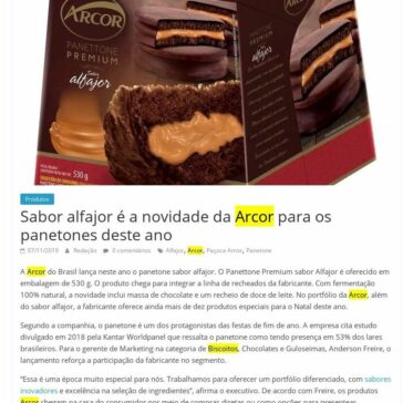 Sabor alfajor é a novidade da Arcor para os panetones deste ano – Comida de Sampa