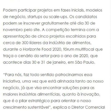 Competição reúne startups para criar soluções inovadoras para o mercado de alimentos – Valor Agregado