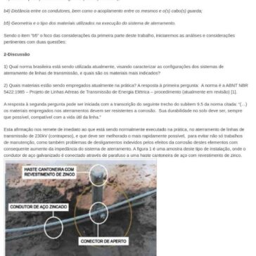 Análise da qualidade dos materiais utilizados em sistemas de aterramento de linhas de transmissão, com úteis aplicações dos condutores bimetálicos – O Setor Elétrico