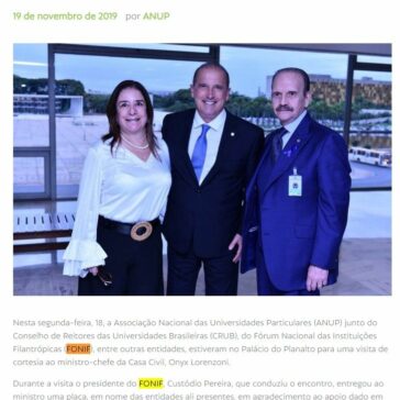 ANUP e filantrópicas se reúnem com ministro da Casa Civil – ANUP