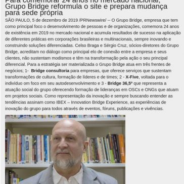 Grupo Bridge está com site novo no ar, prepara mudança de sede e caminha rumo ao Sistema B! – Falando de Gestão