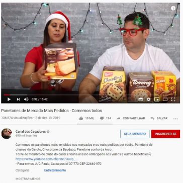 Panetones de Mercado Mais Pedidos – Comemos todos –  You Tube