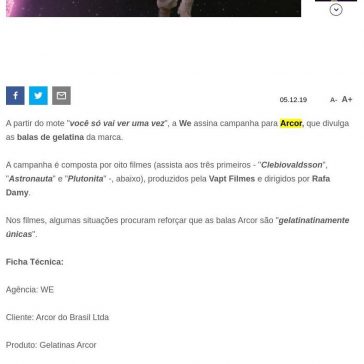 Você só vai ver uma vez – Clube de Criação