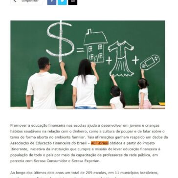1/3 dos alunos que tiveram aulas de educação financeira aprenderam a guardar dinheiro – O Olhar da Cidade