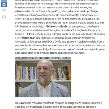 Grupo Bridge está com site novo no ar, prepara mudança de sede e caminha rumo ao Sistema B! – Exame.com