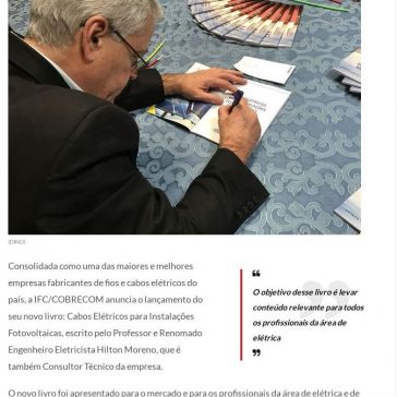 IFC/Cobrecom lança livro técnico sobre cabos elétricos fotovoltaicos – Negócios em Foco