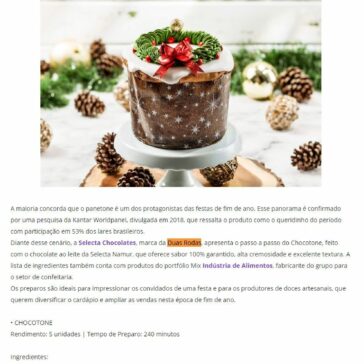 Selecta Chocolates apresenta receita de Chocotone – Joana DArc
