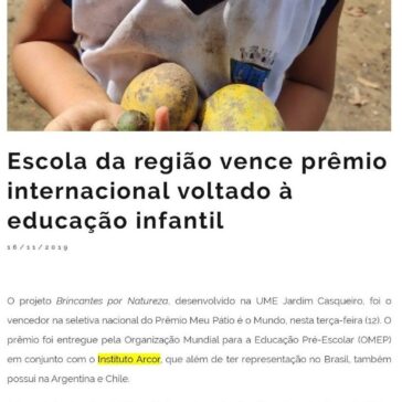 Escola da região vence prêmio internacional voltado à educação infantil – Mais Santos