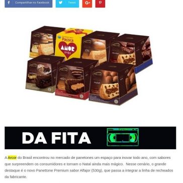 Arcor aposta em sabor Alfajor para a linha de Panettones Premium – Grandes Nomes da Propaganda
