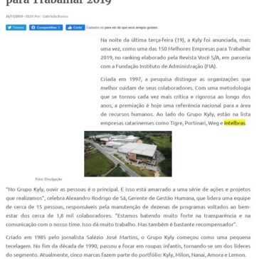 Grupo Kyly está entre as Melhores Empresas para Trabalhar 2019 – Surgiu