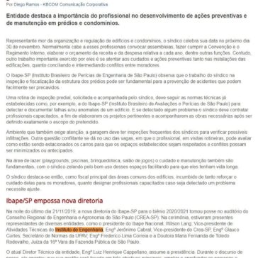 Ibape-SP celebra Dia do Síndico ressaltando trabalho preventivo – DIRECIONAL CONDOMÍNIOS