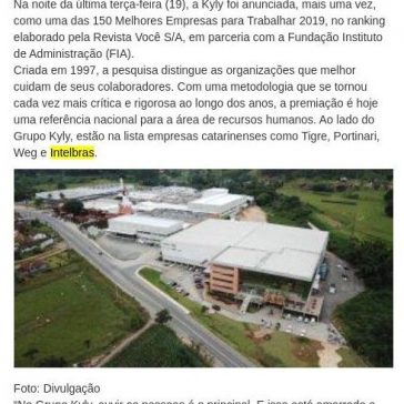 Grupo Kyly está entre as Melhores Empresas para Trabalhar 2019 – Central de Notícias