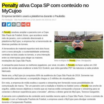 Penalty ativa Copa SP com conteúdo no MyCujoo – Máquina do Esporte